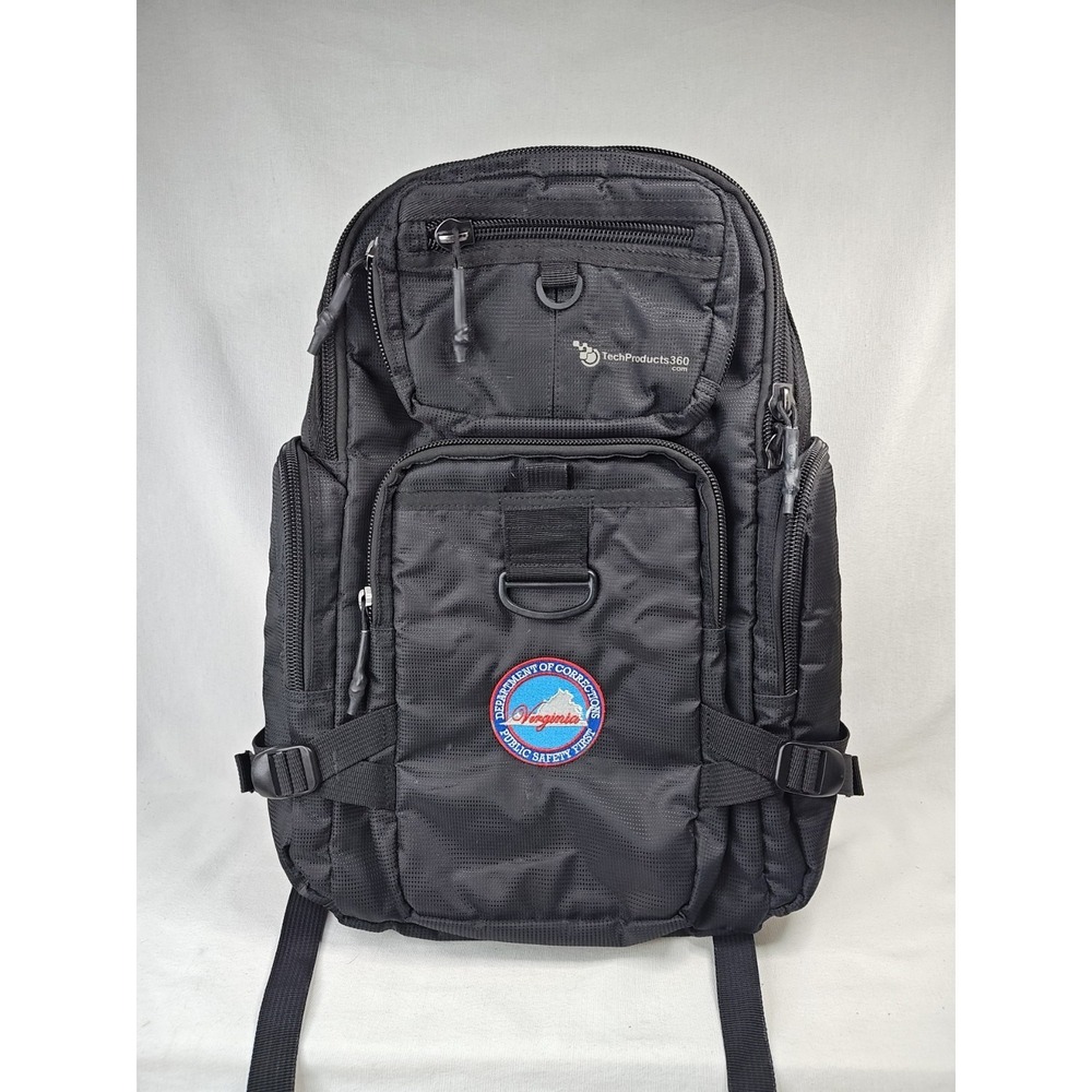 TechProducts360 Quad Pack 17" Laptop Backpack 1680D Ballistic Nylon Tactical Bag